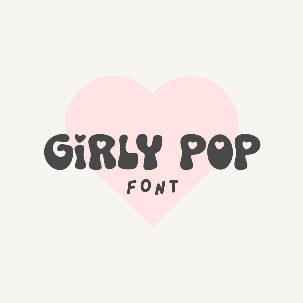 VINYL CUSTOM (girly pop font)